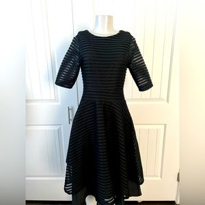 Gracia knee length black dress